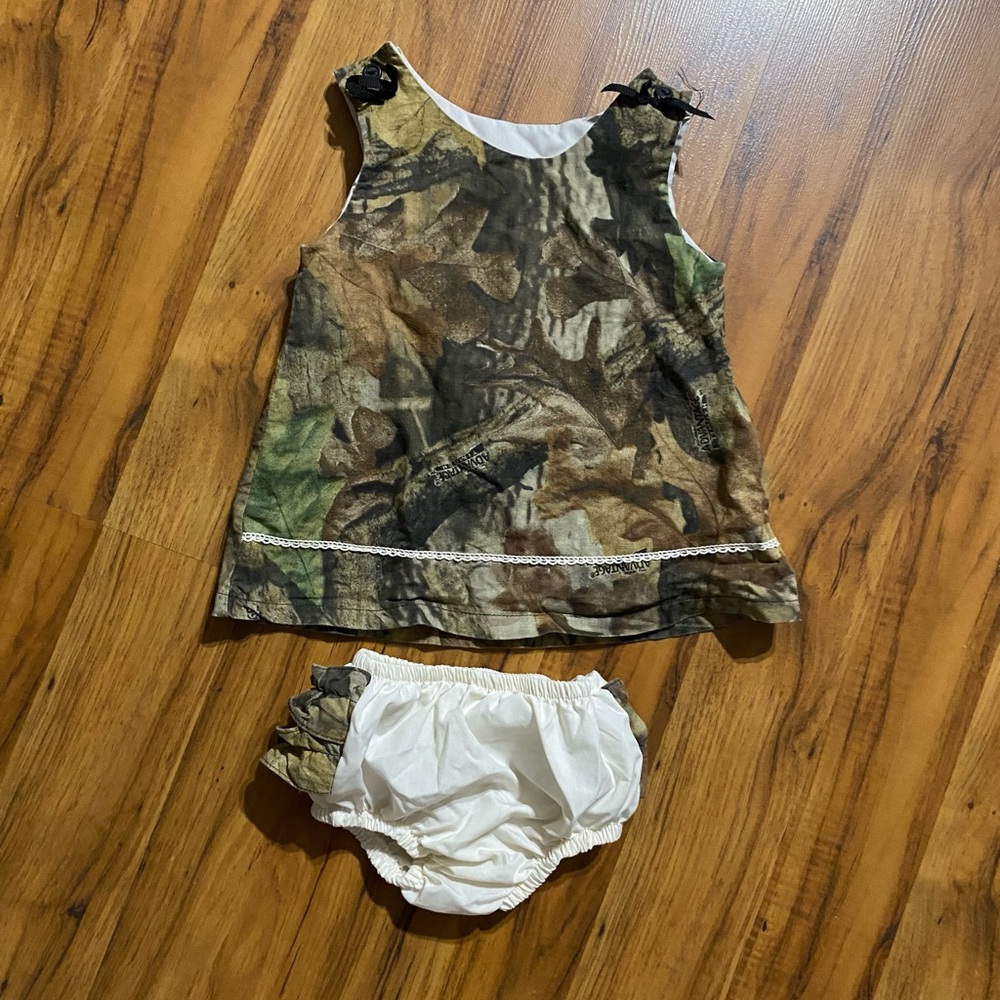 Jordan Lee Baby Girl Advantage Timber Camouflage Dress & Underwear 12 Months